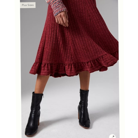 Anthropologie Pauline Midi Sweater Skirt - Picture 4 of 9